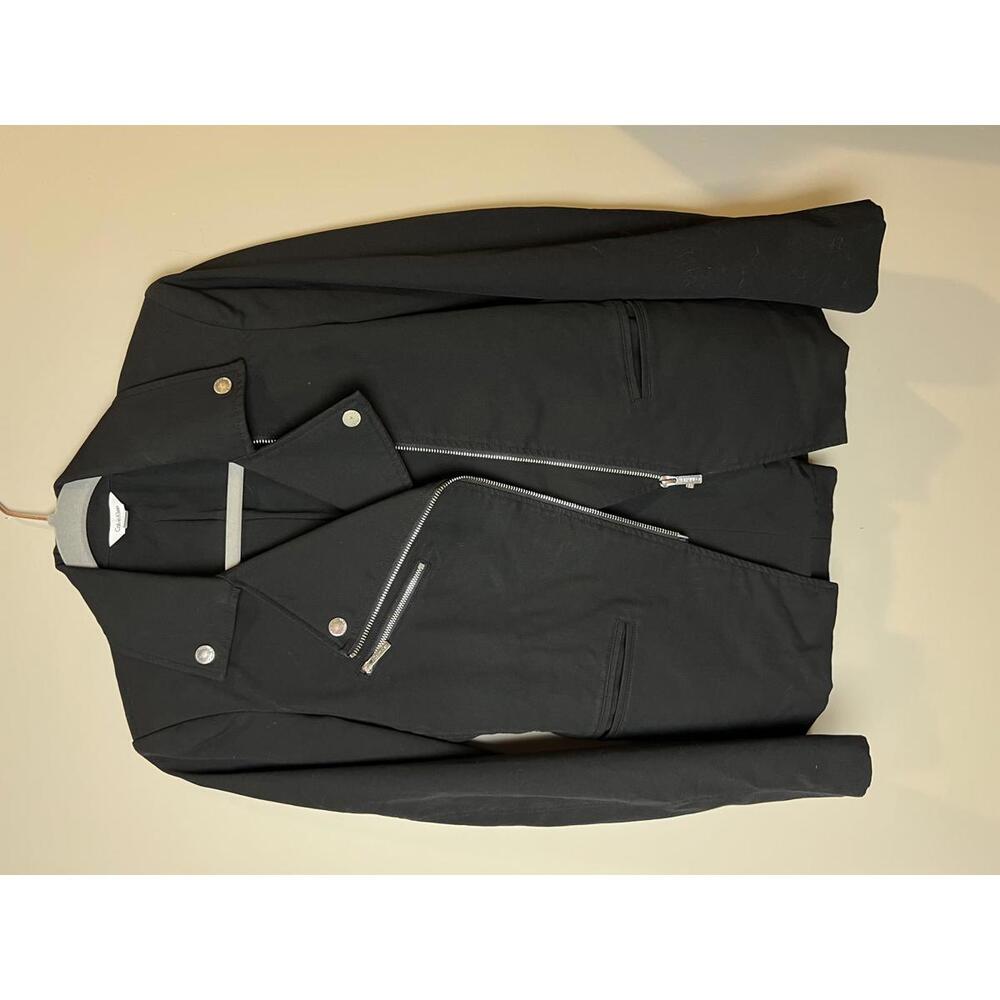 XS/S Calvin Klein Black Moto-Style Jacket